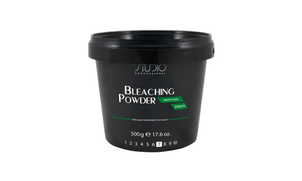 Kapous Studio Menthol Green Обесцвечивающий порошок для волос с ментолом 500 г