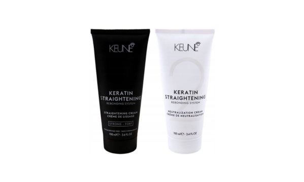 Keune Pack Keratin Straight Strong Выпрямляющий нейтрализующий крем Сильный 2 x 100 мл