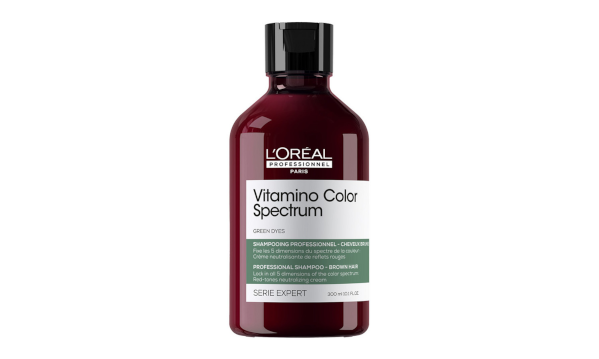 L'Oreal Professionnel Serie Expert Vitamino Color Spectrum Шампунь зеленый, нейтрализующий красные оттенки 300 мл