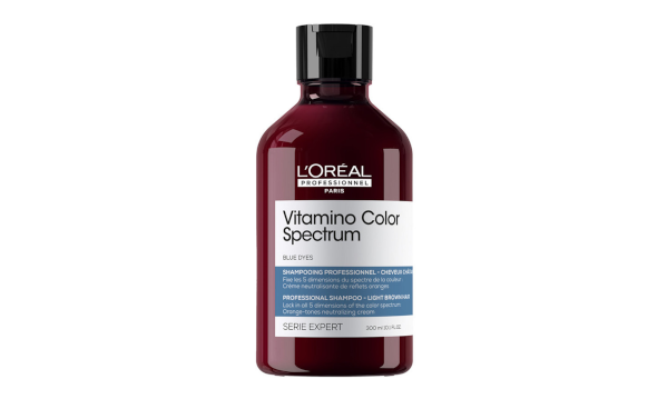 L'Oreal Professionnel Serie Expert Vitamino Color Spectrum Шампунь синий, нейтрализующий оранжевые оттенки 300 мл