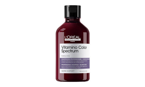 L'Oreal Professionnel Serie Expert Vitamino Color Spectrum Шампунь фиолетовый, нейтрализующий теплые оттенки 300 мл