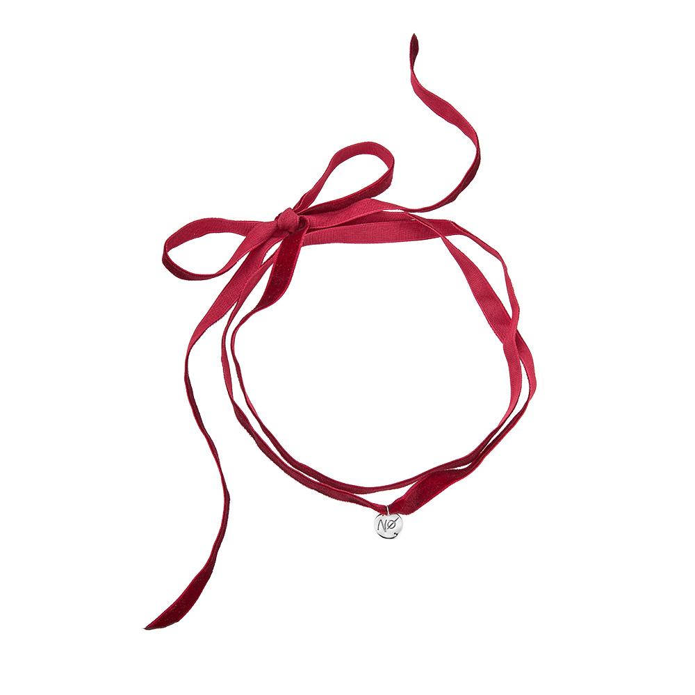 чокер No Regrets на бархатной ленте