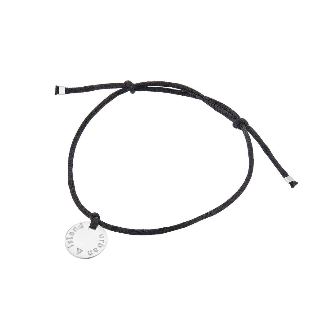 браслет Urban Island Black+Silver черный//красный