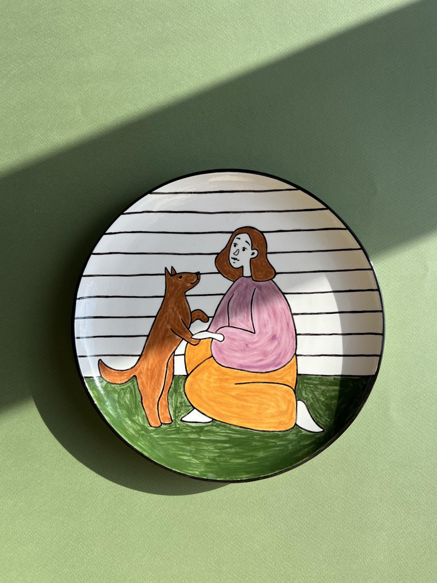 Тарелка "Собаки" №3