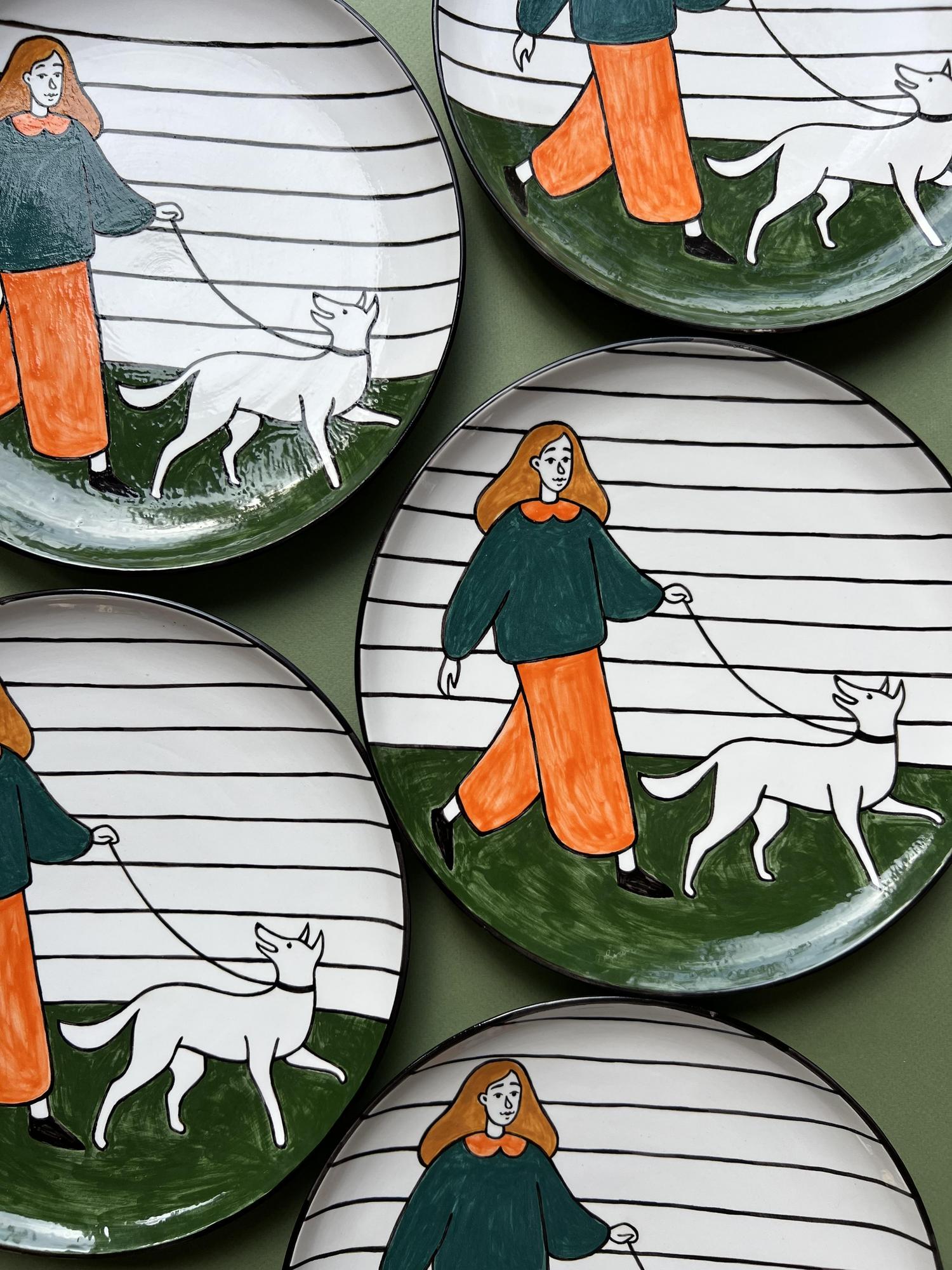 Тарелка "Собаки" №5