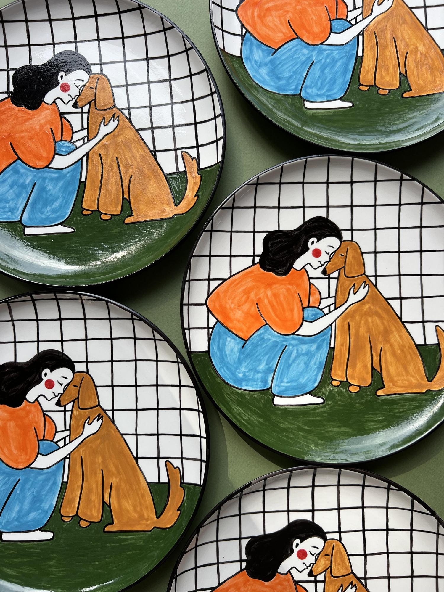 Тарелка "Собаки" №6