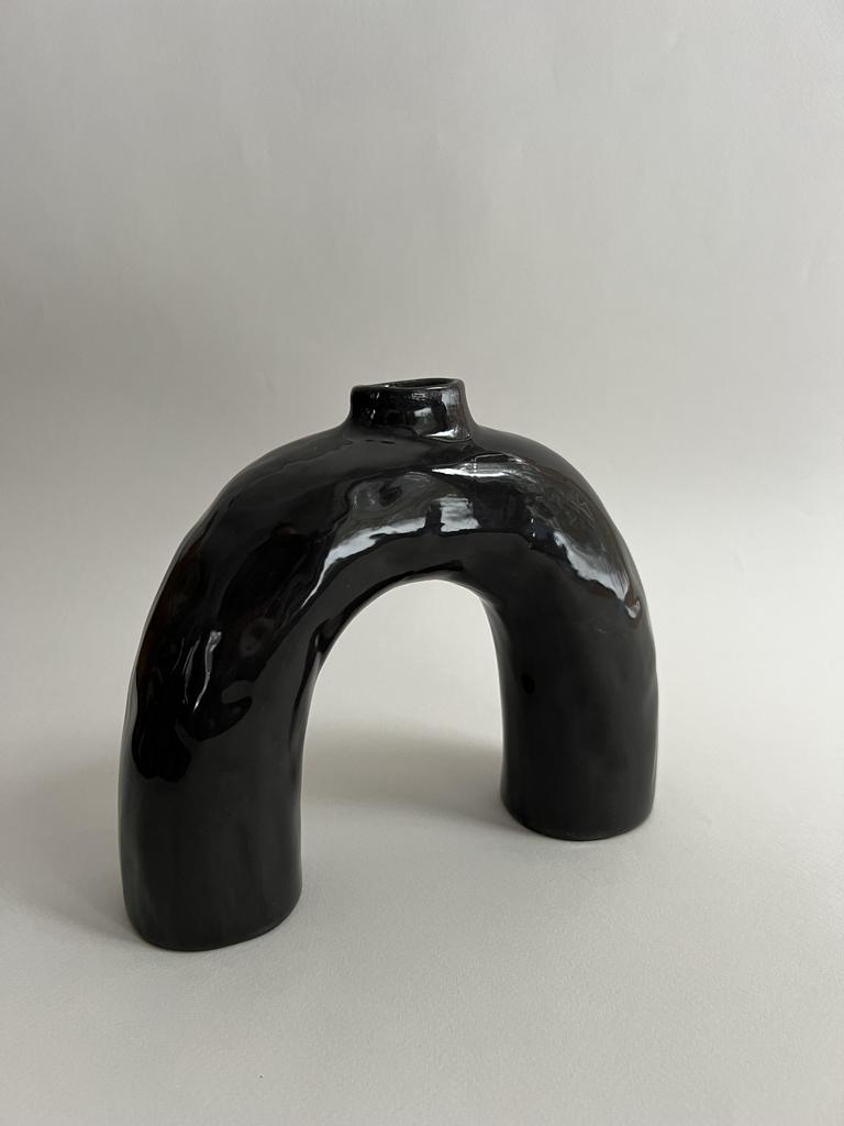 Ваза "Черный уголь" №1