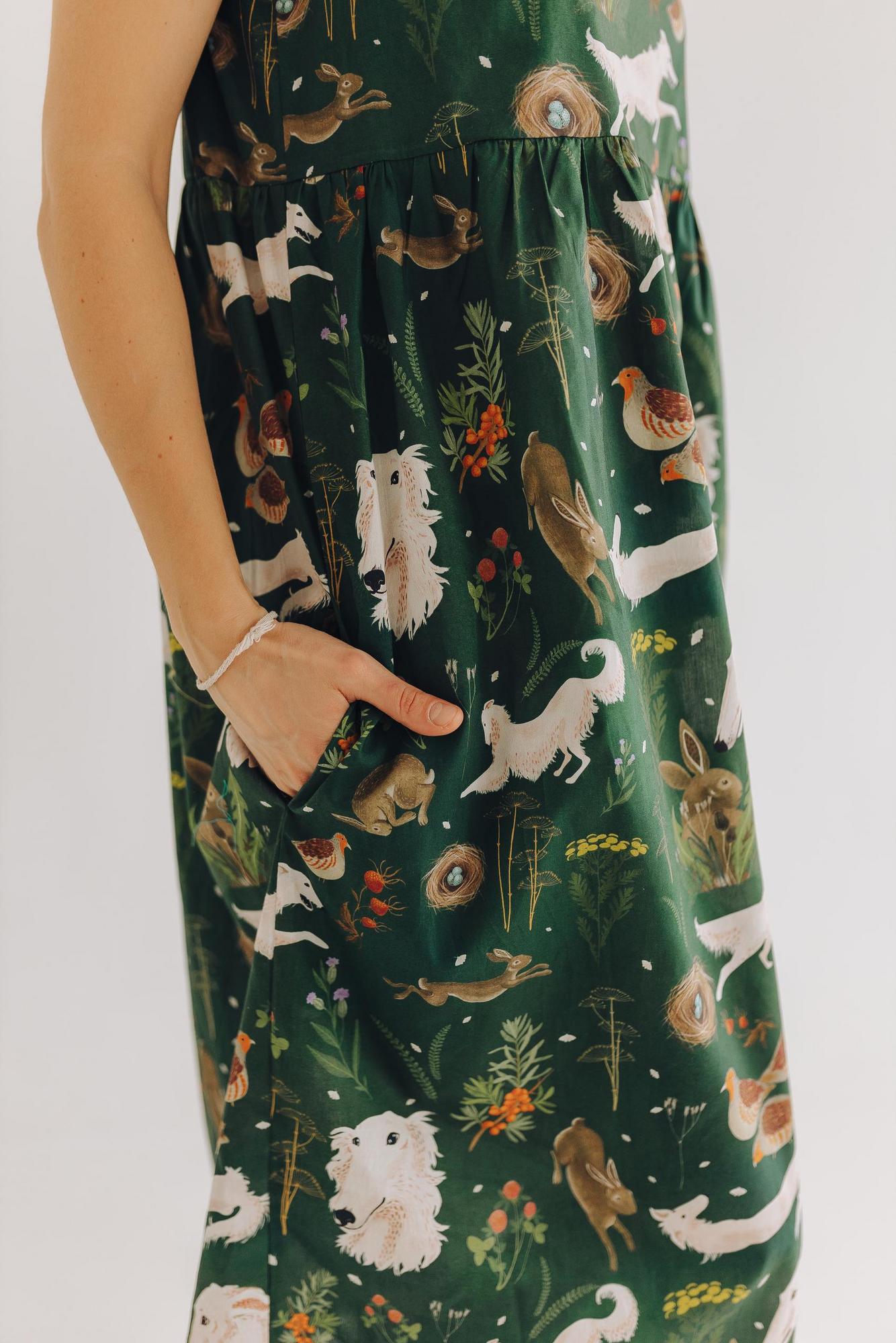 Сарафан Чибис - Принт Прогулка