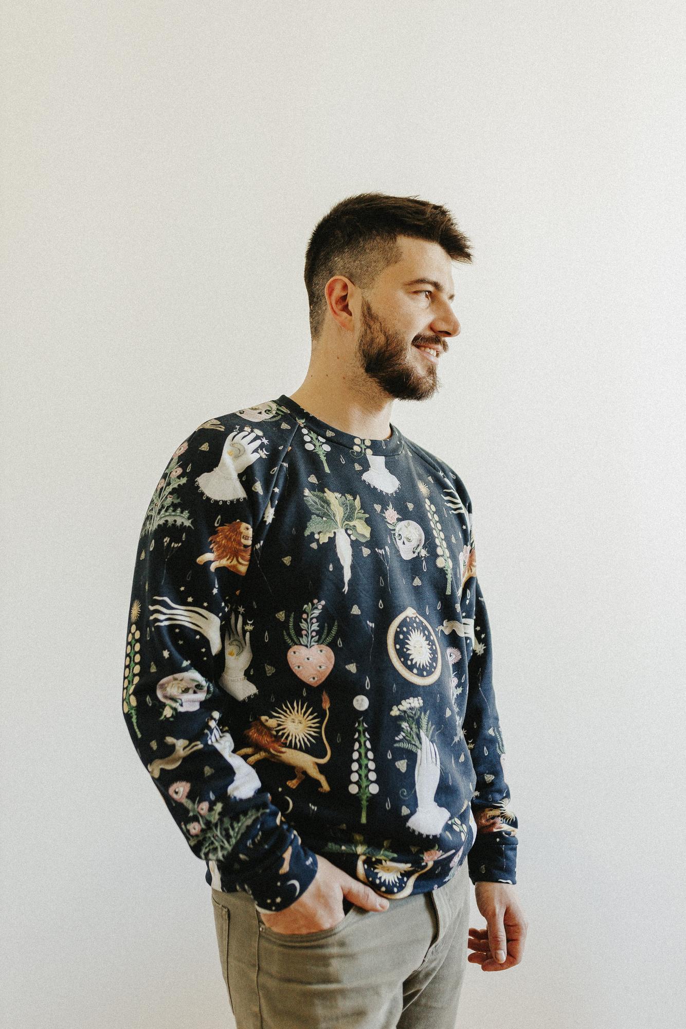 Мужской Свитшот - Принт Алхимия