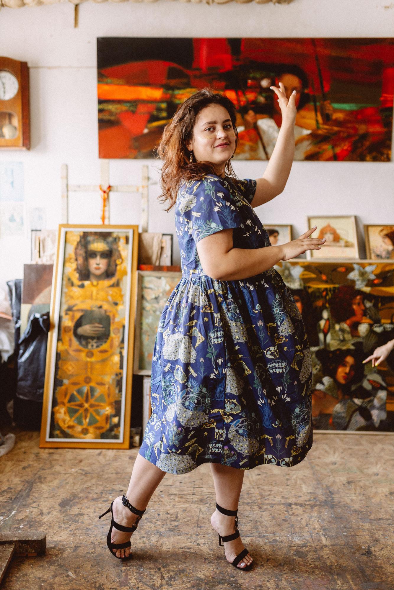 Платье Чайка - Принт Модерн