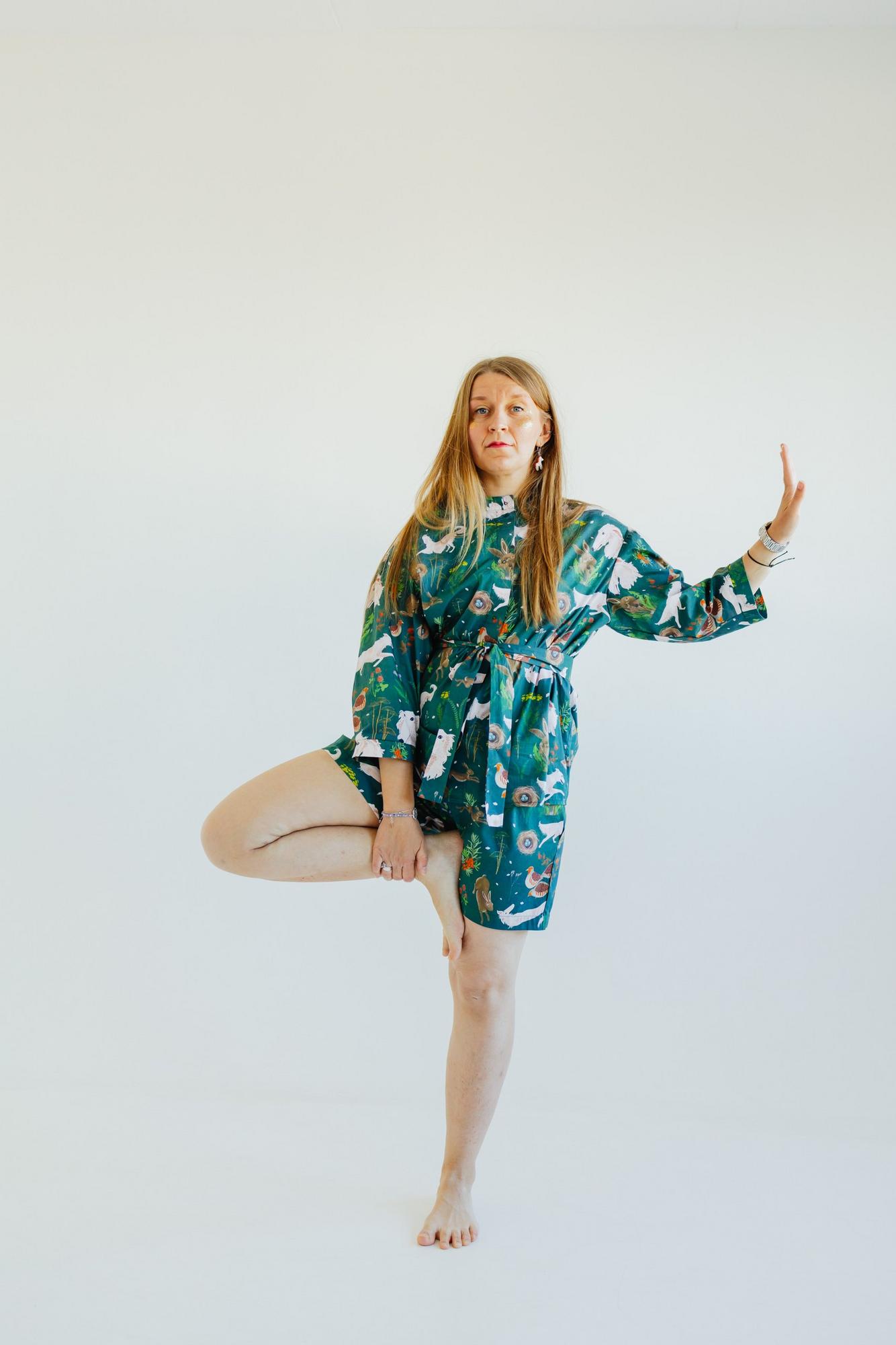 Костюм C Шортами - Принт Прогулка