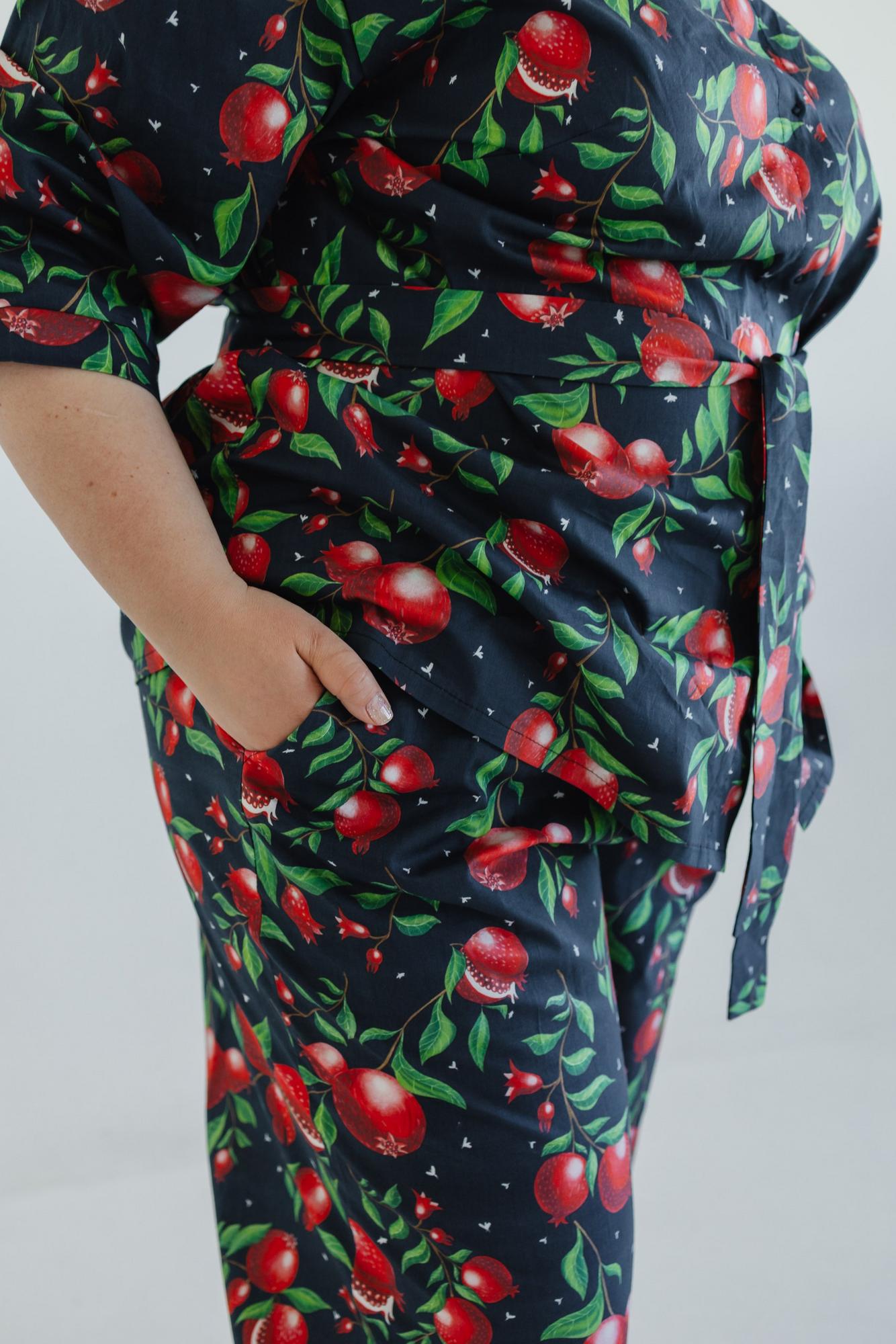 Костюм С Брюками - Принт Гранаты