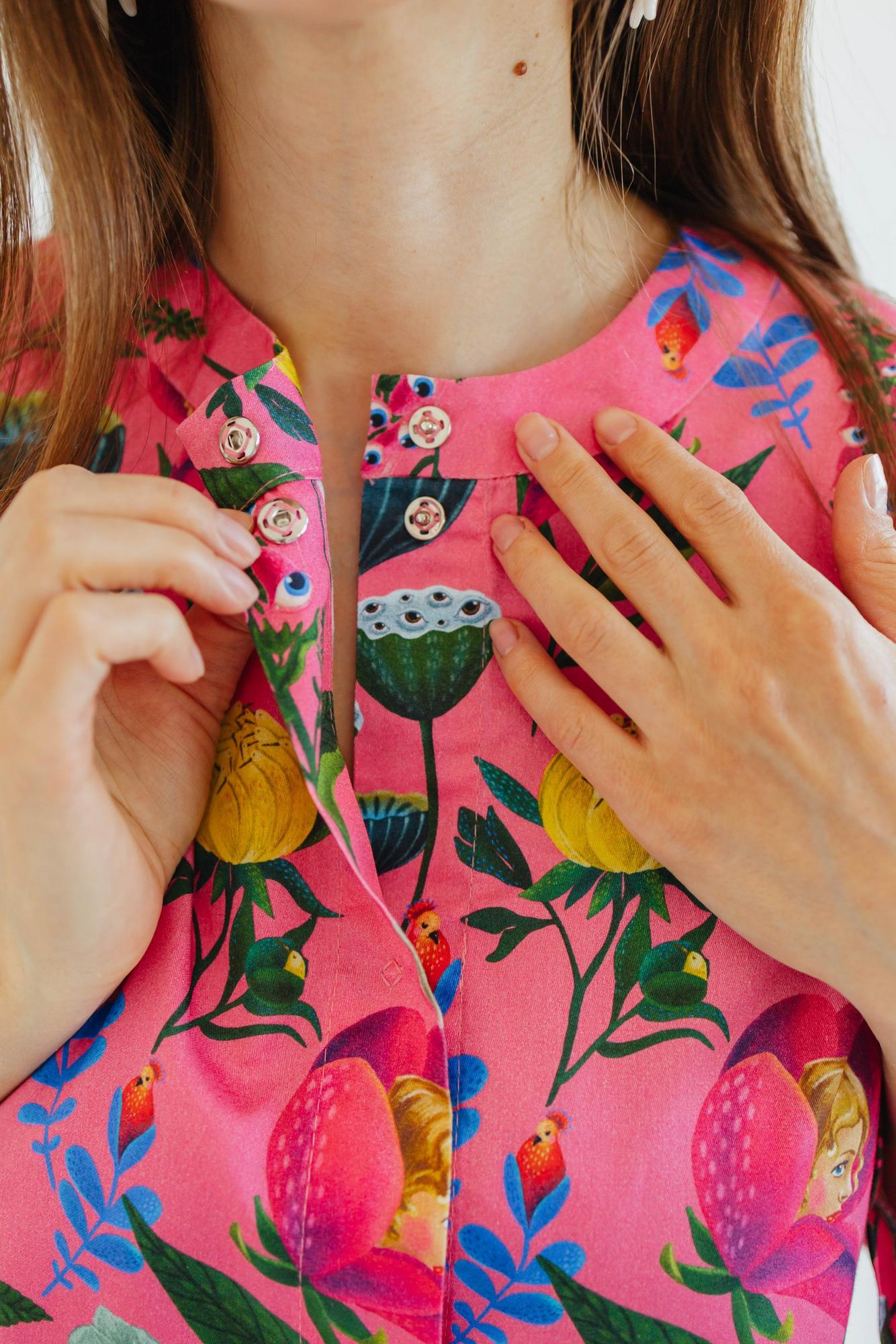 Костюм С Брюками - Принт Расцвет