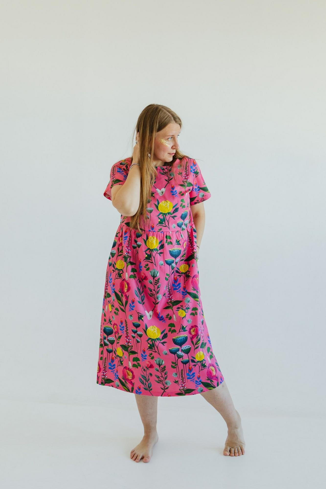 Платье Чайка - Принт Расцвет