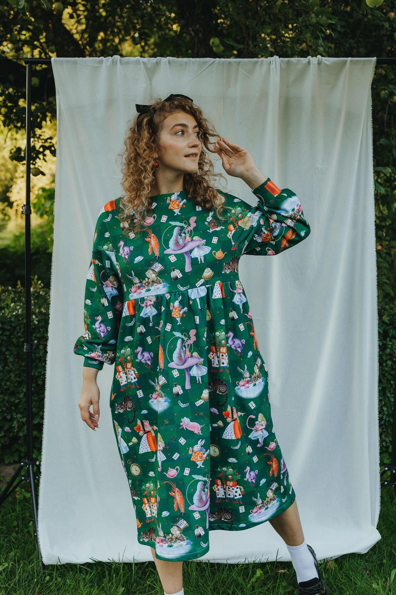 Платье Ласточка - Принт Алиса