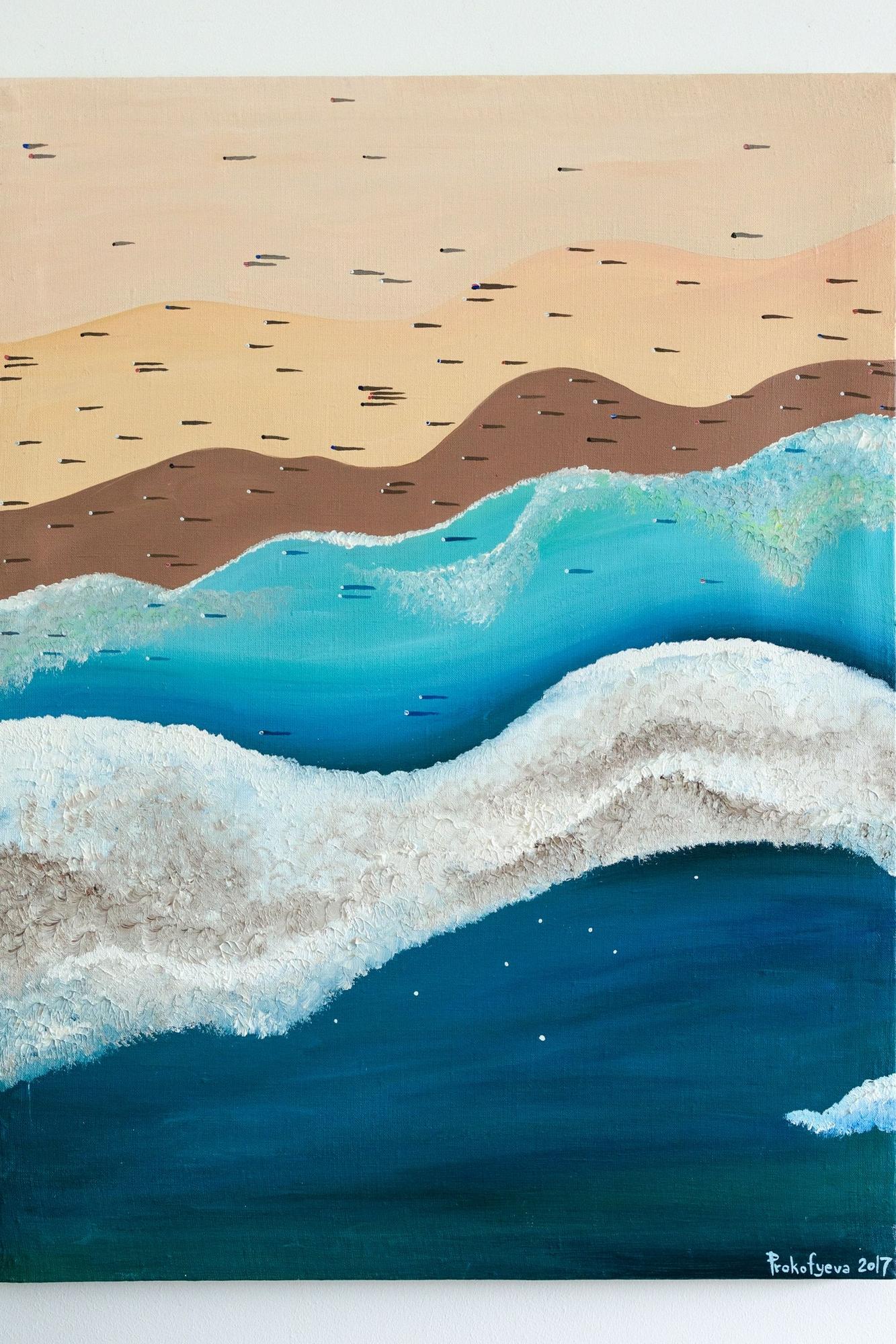 Пляж: вид сверху