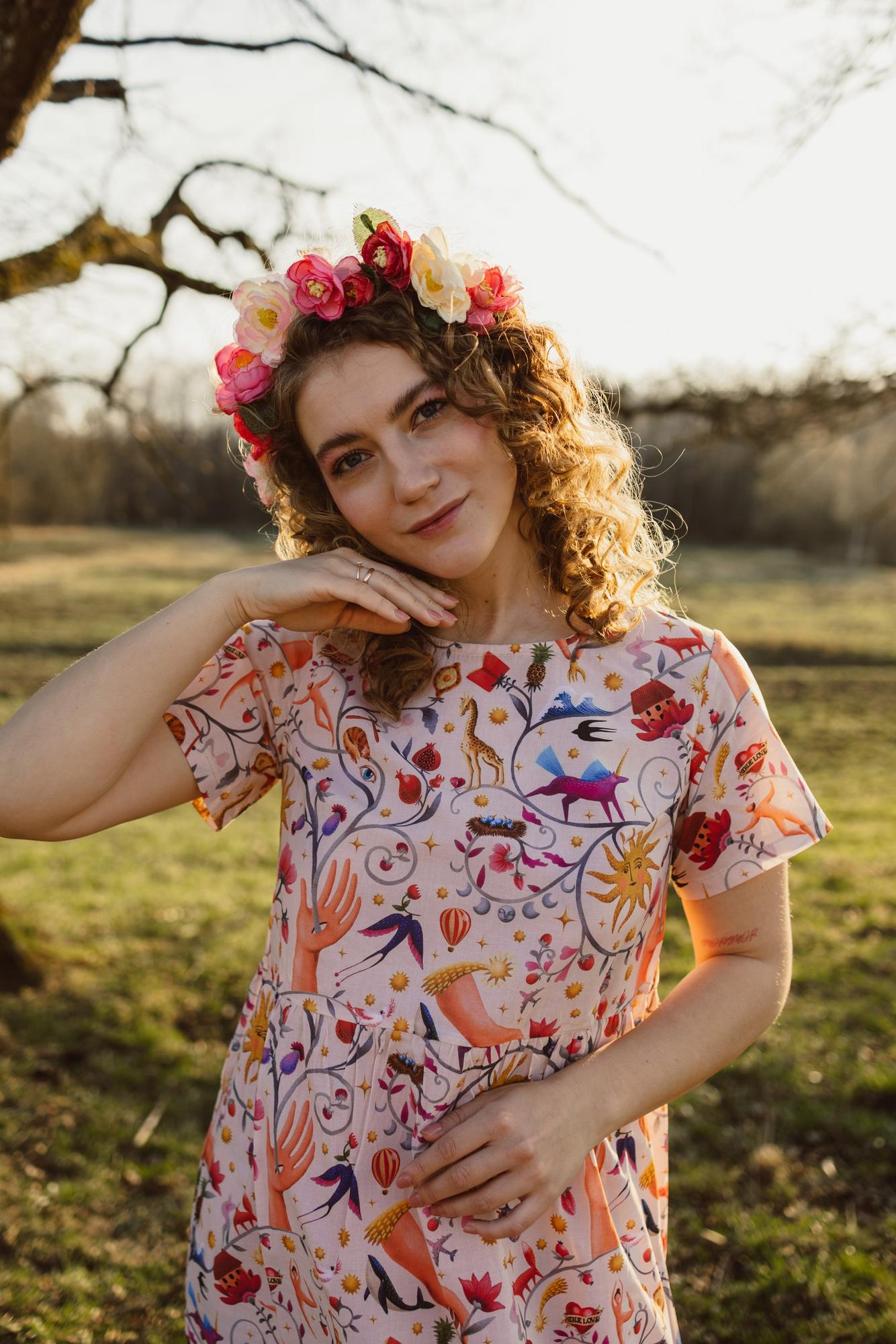 Платье Чайка - Принт Мечта