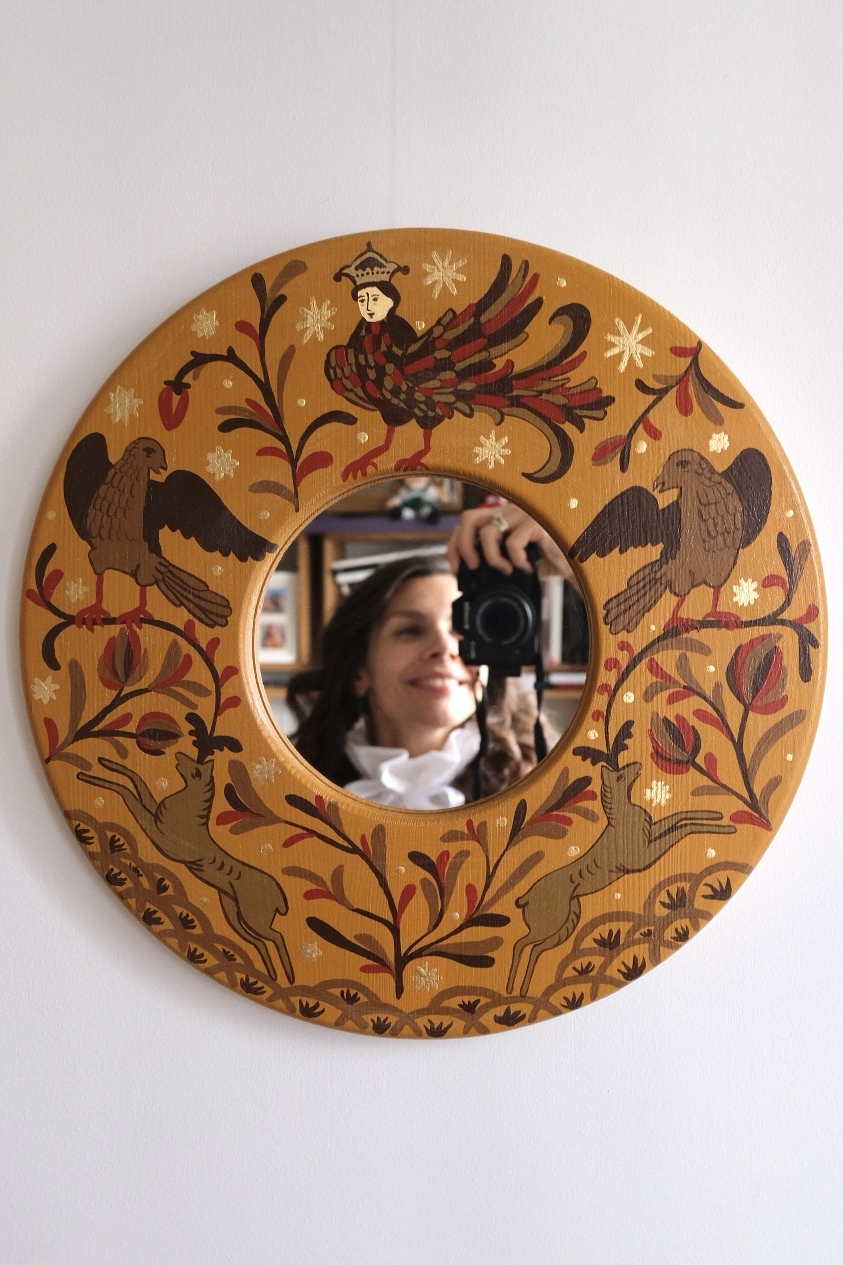 Зеркало Птица Сирин