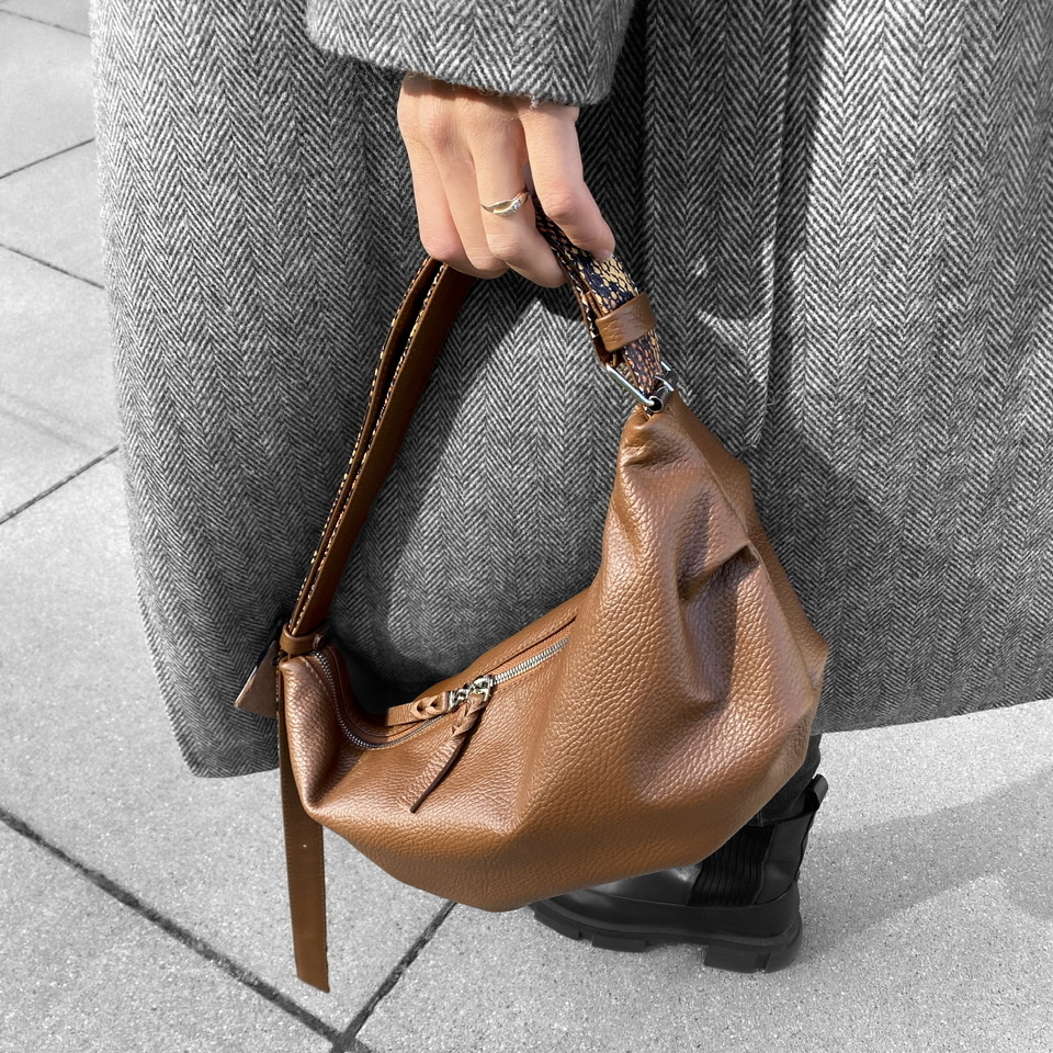 СУМКА ODRYBAG (КАРАМЕЛЬ-ПИТОН BROWN)