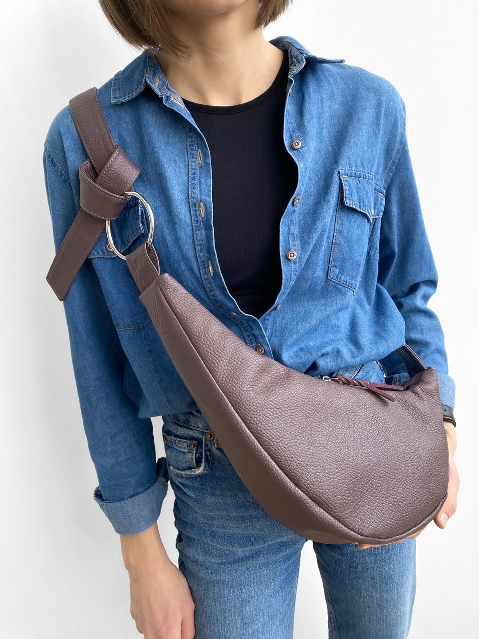 СУМКА DAISYBAG (ПЫЛЬНЫЙ БАКЛАЖАН)