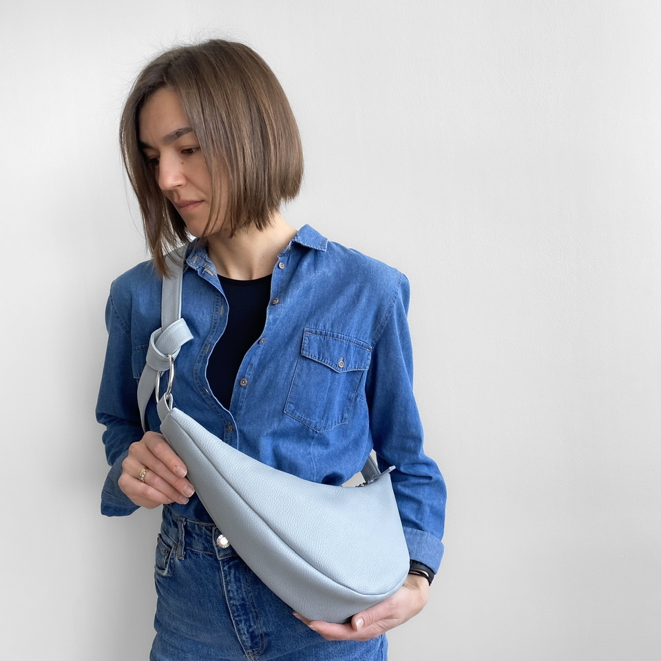 СУМКА DAISYBAG (СЕРО-ГОЛУБОЙ)