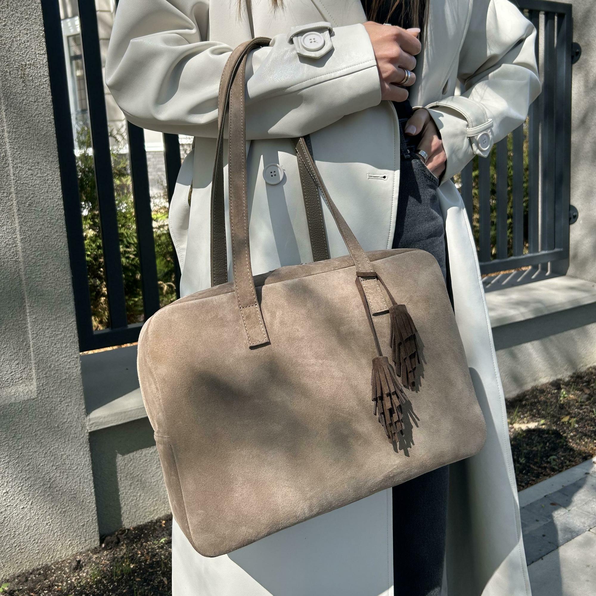 СУМКА TESSABAG BIG (КАПУЧИНО-ЗАМША)