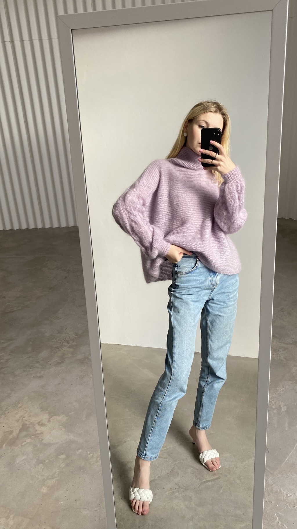 Свитер "Воздух" лаванда