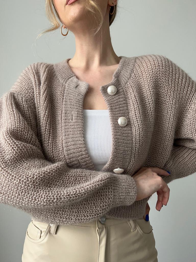 Кардиган "Жемчужный" латте