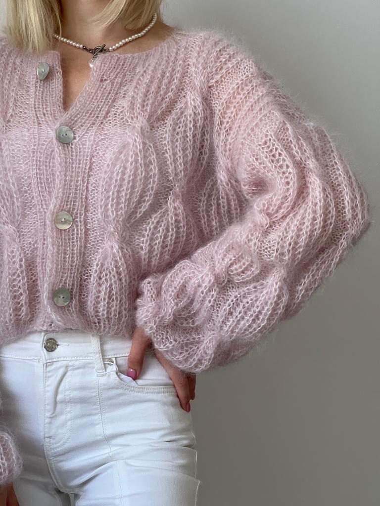 Кардиган "Перламутр"  пудра