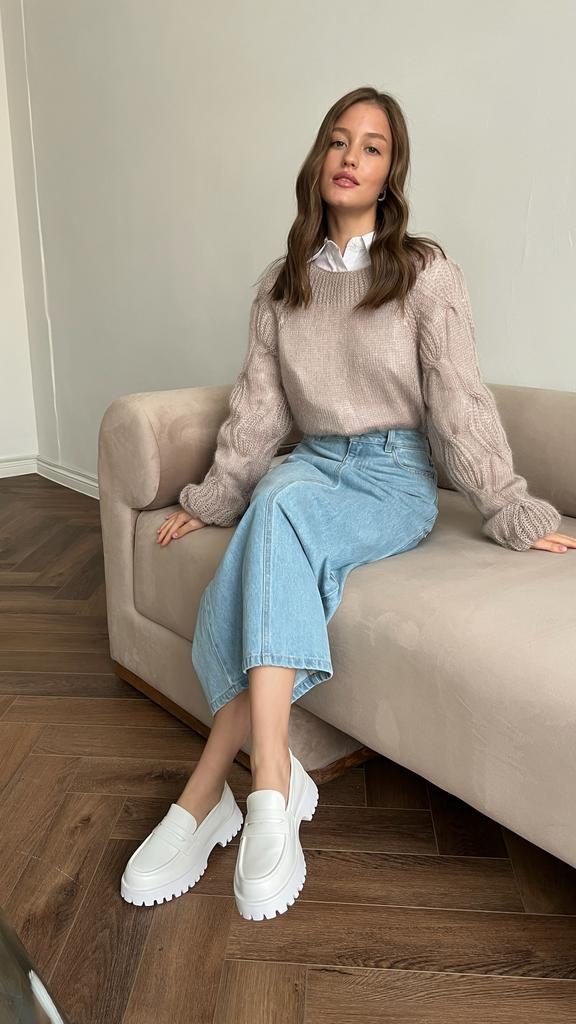 Свитер "Лилия" латте