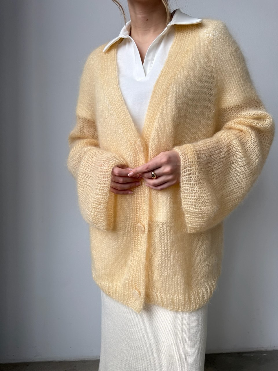 Кардиган желтый
