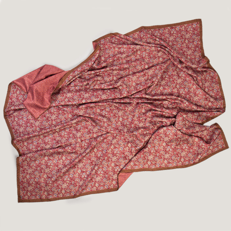 Шелковый платок 140х140 Двухсторонний