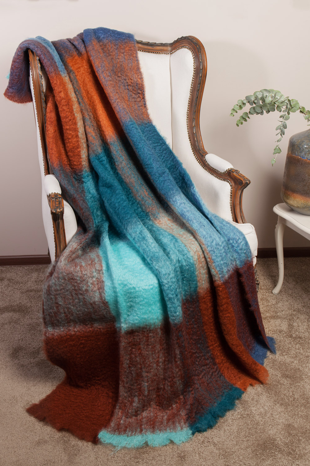 Плед из  мохера