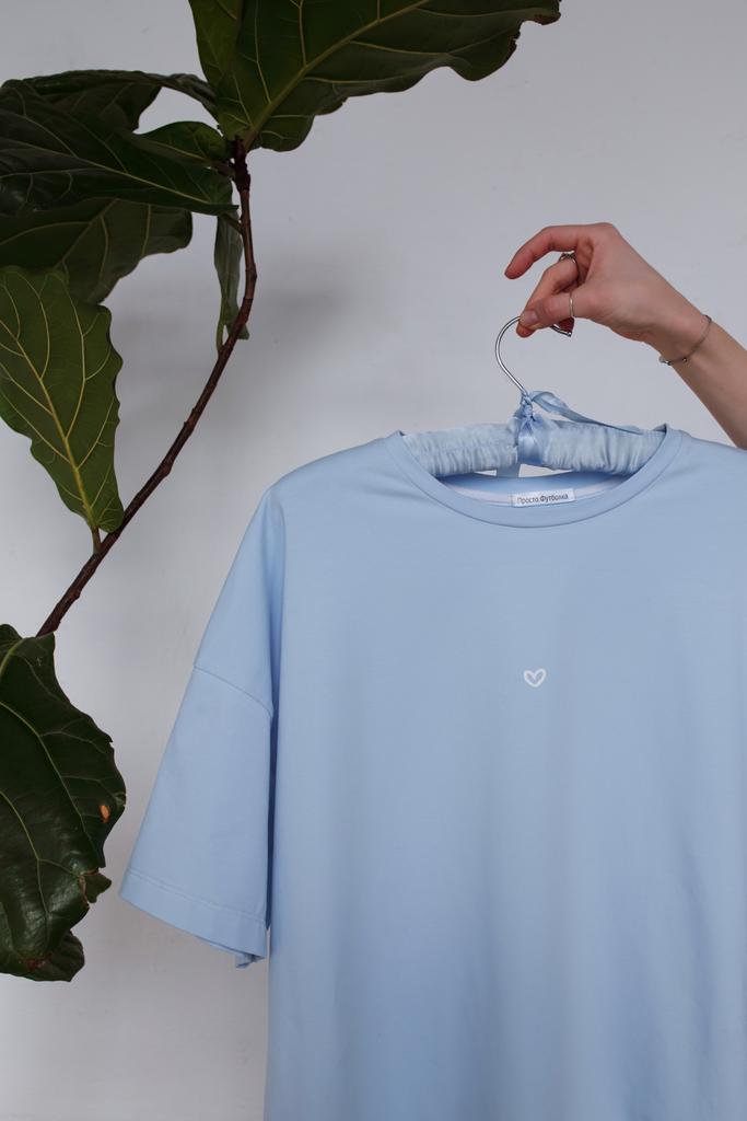 Оверсайз футболка с сердечком