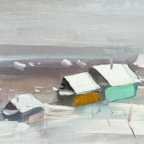 Охра и мятный