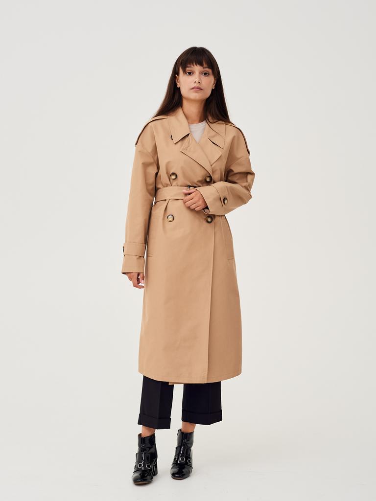 Тренчкот оверсайз camel