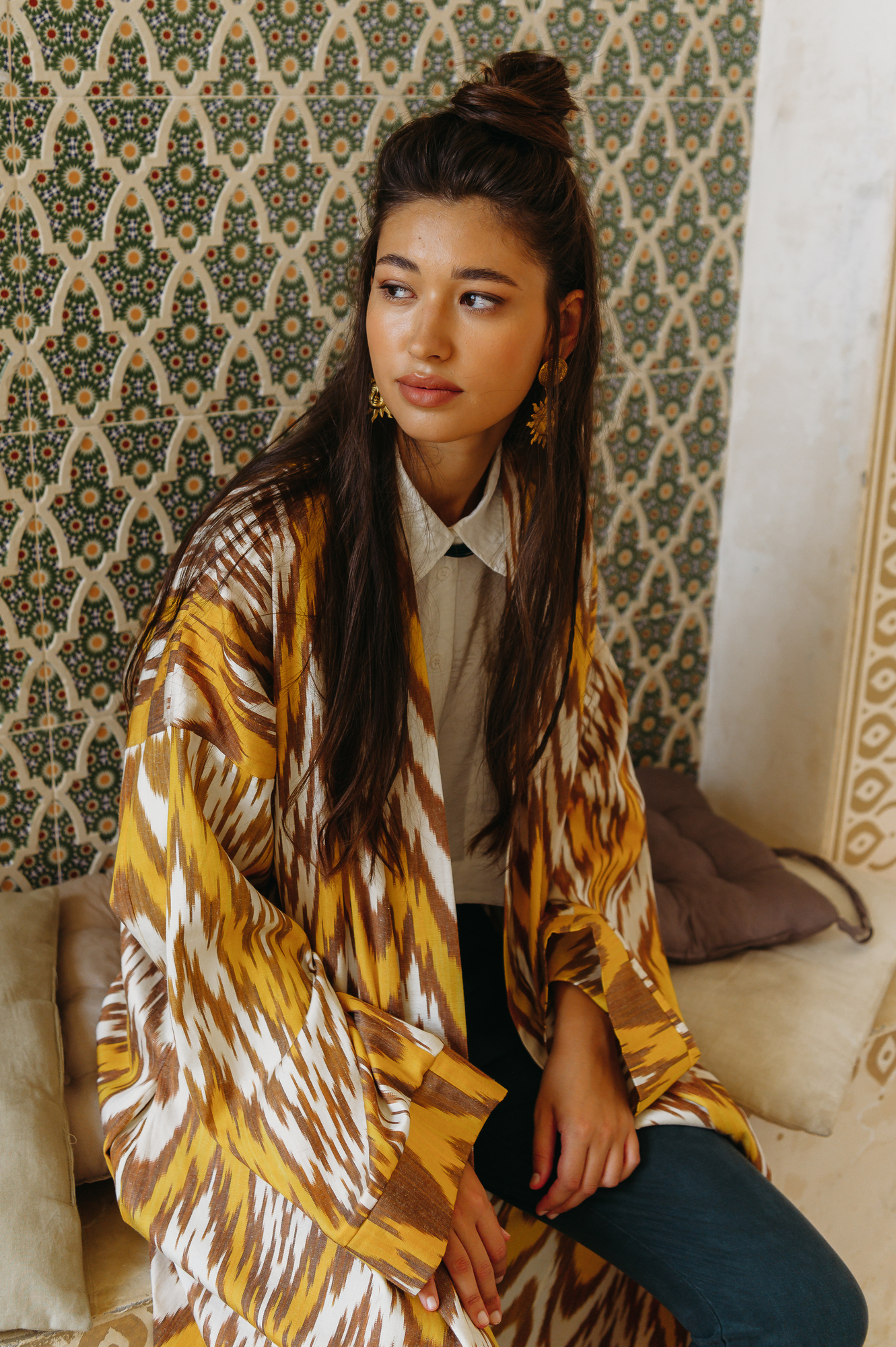 Шелковое кимоно FIRE