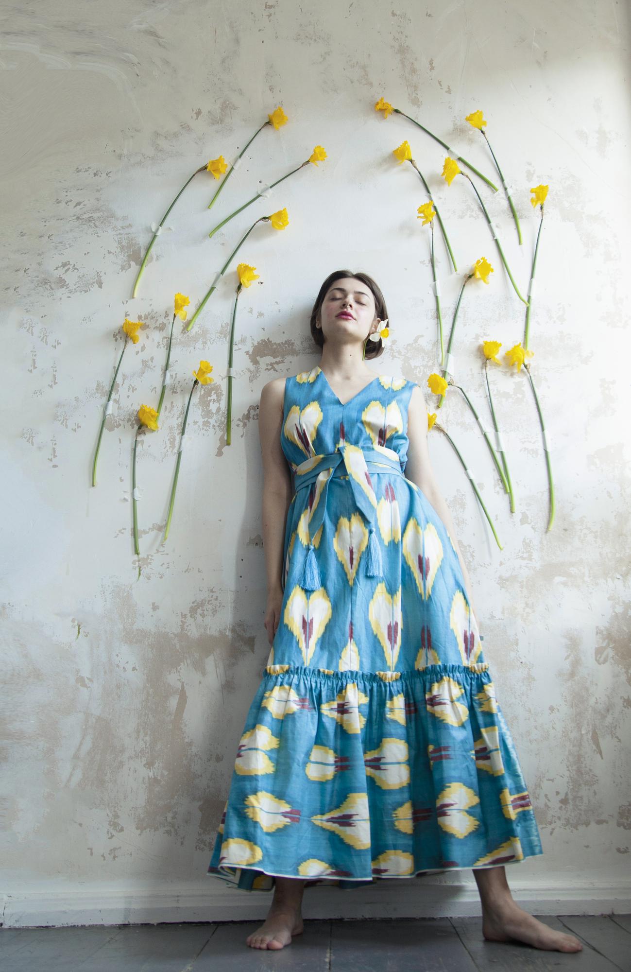 Платье-сарафан GERDA BLUE