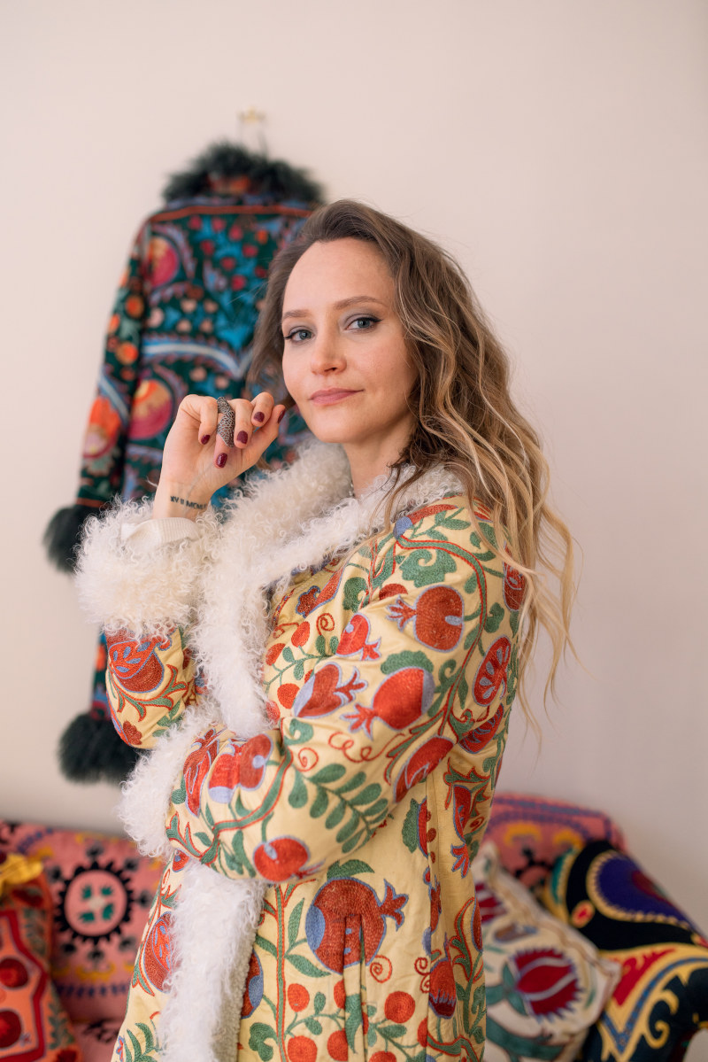 Шелковое пальто/жакет BLUE BIRD