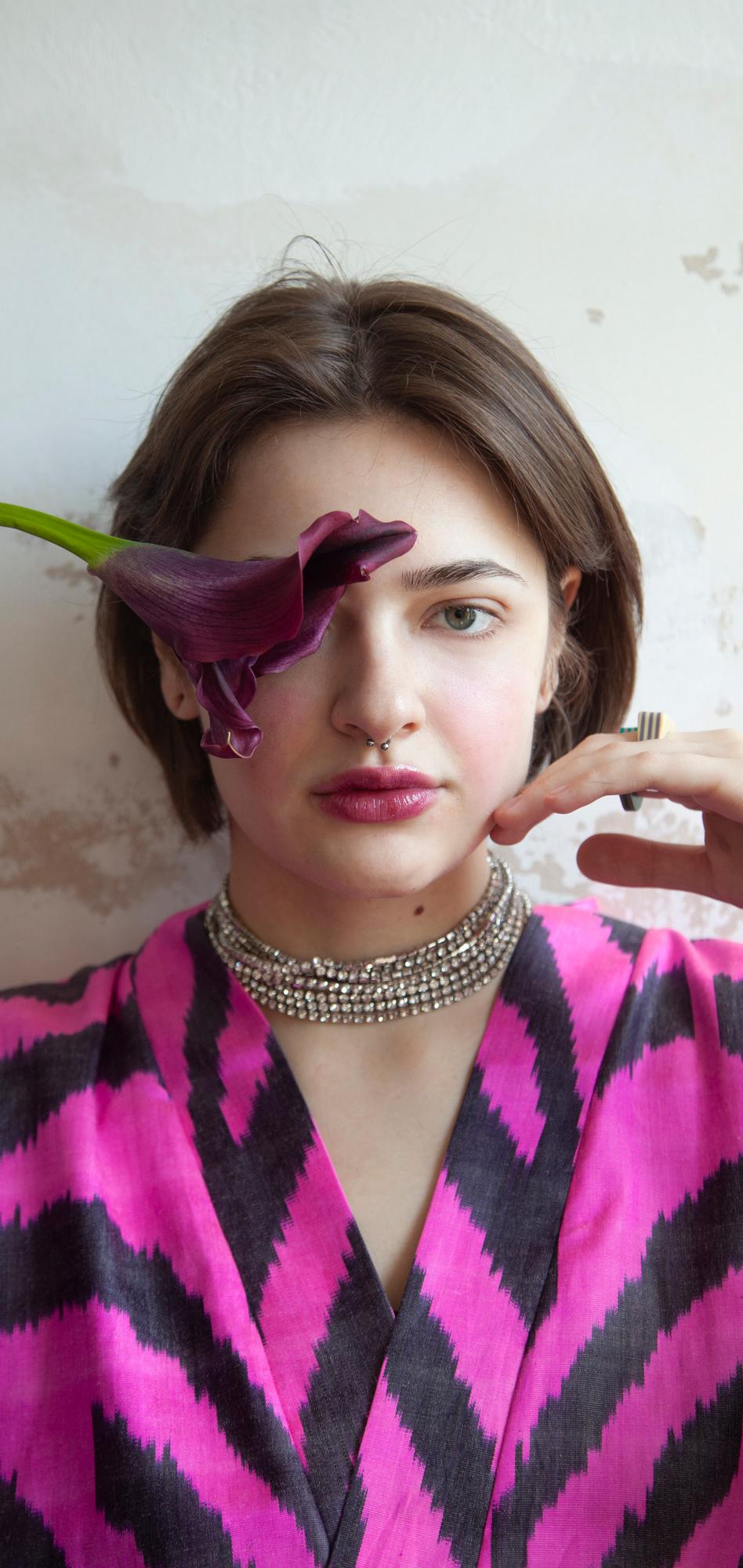 Шелковый костюм PIGALLE