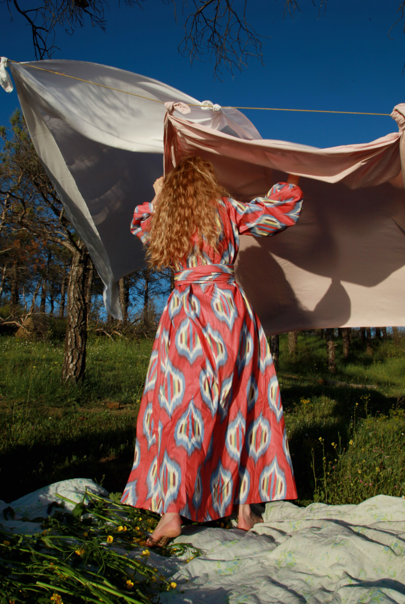 Платье-кимоно BELLE POPPIES