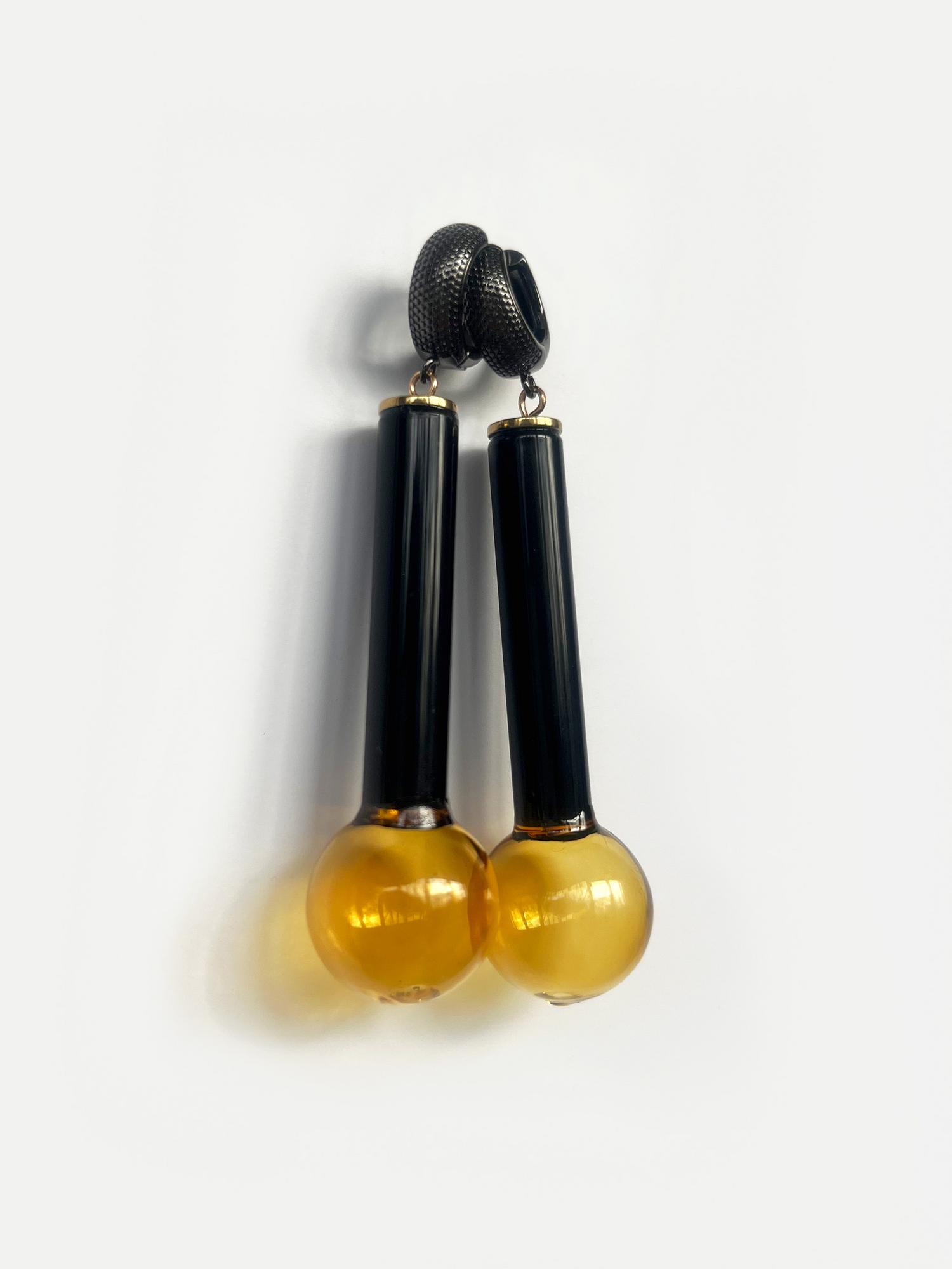 Серьги Yellow lanterns