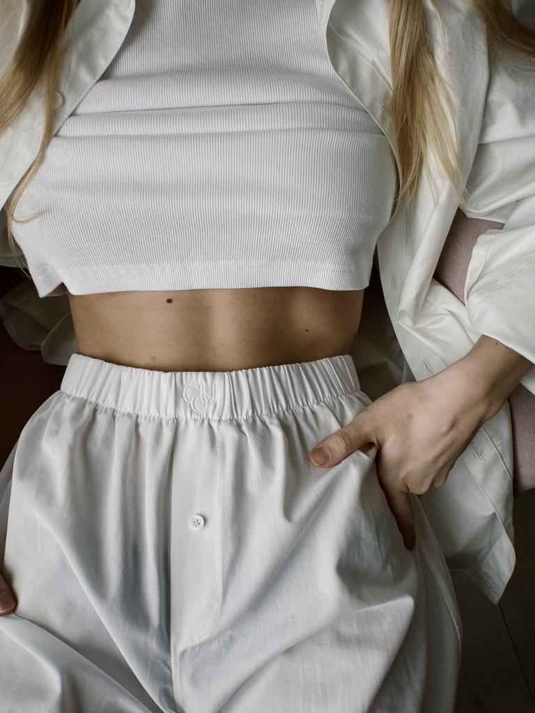 Шорты - боксеры белые