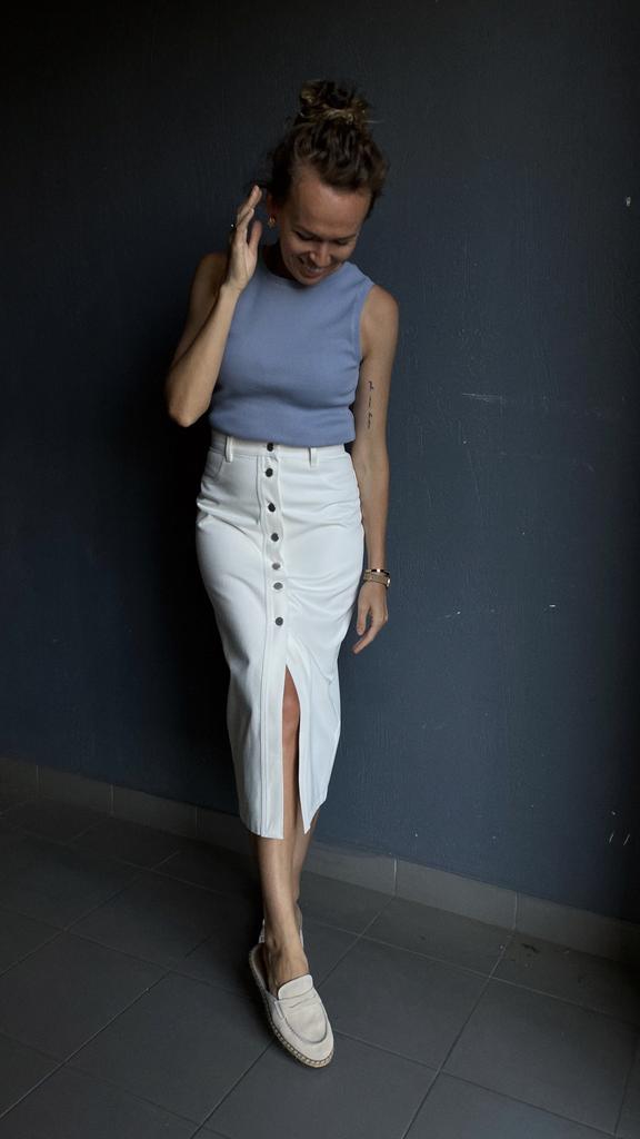 Юбка джинсовая миди