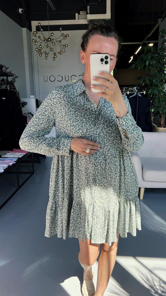 Платье из вискозы "Прованс" (зеленое)