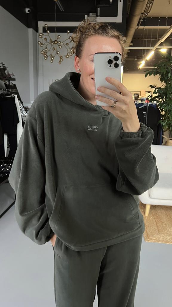 Худи Тедди из флиса (хаки)