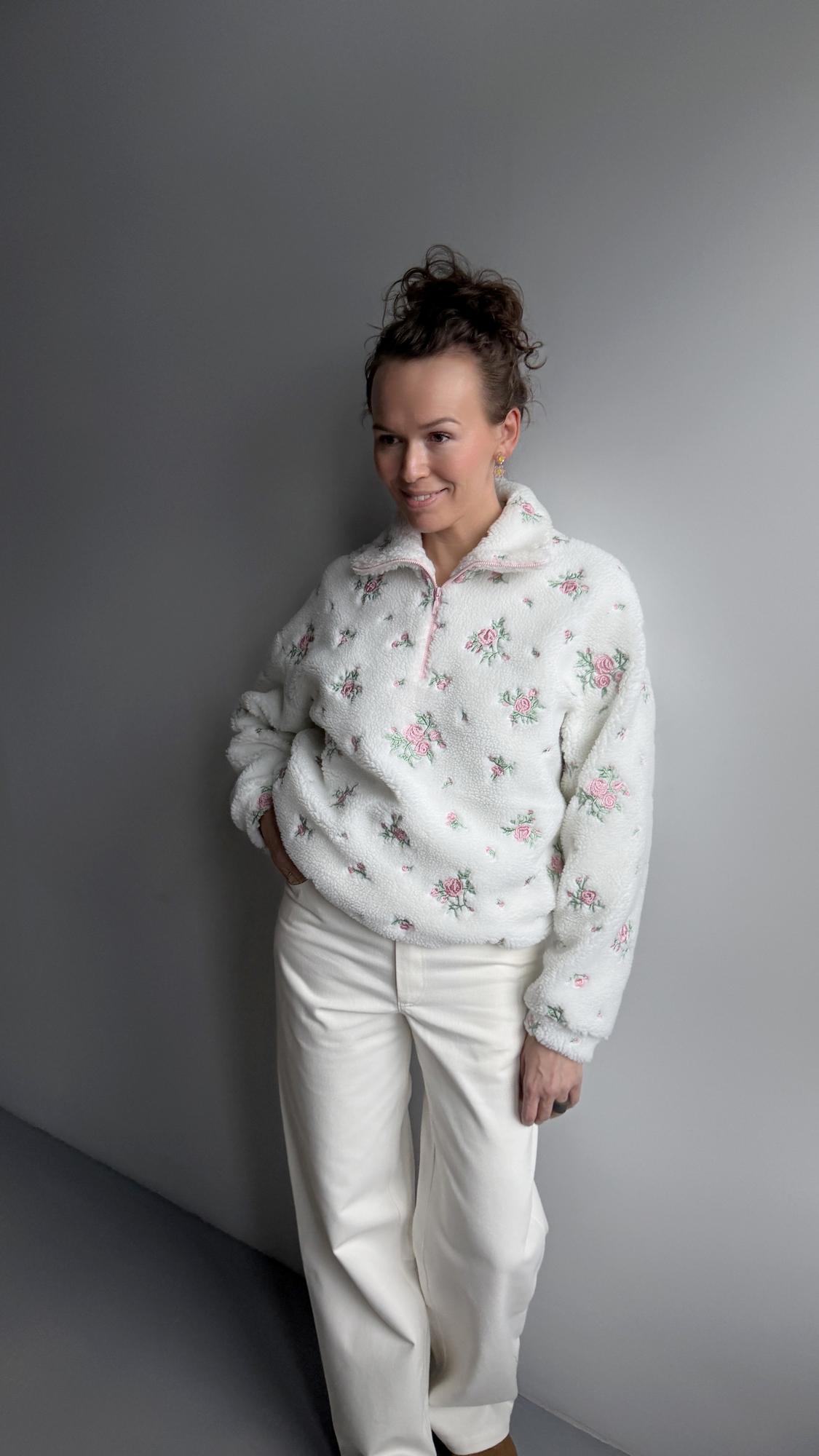 Джемпер Тедди (цветы)