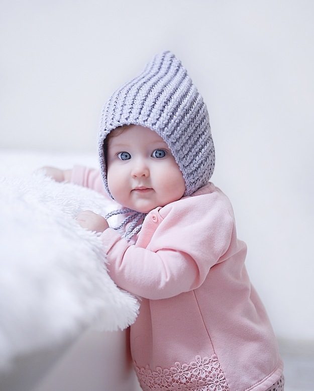 МК Шапка-эльф (чепчик) и снуд