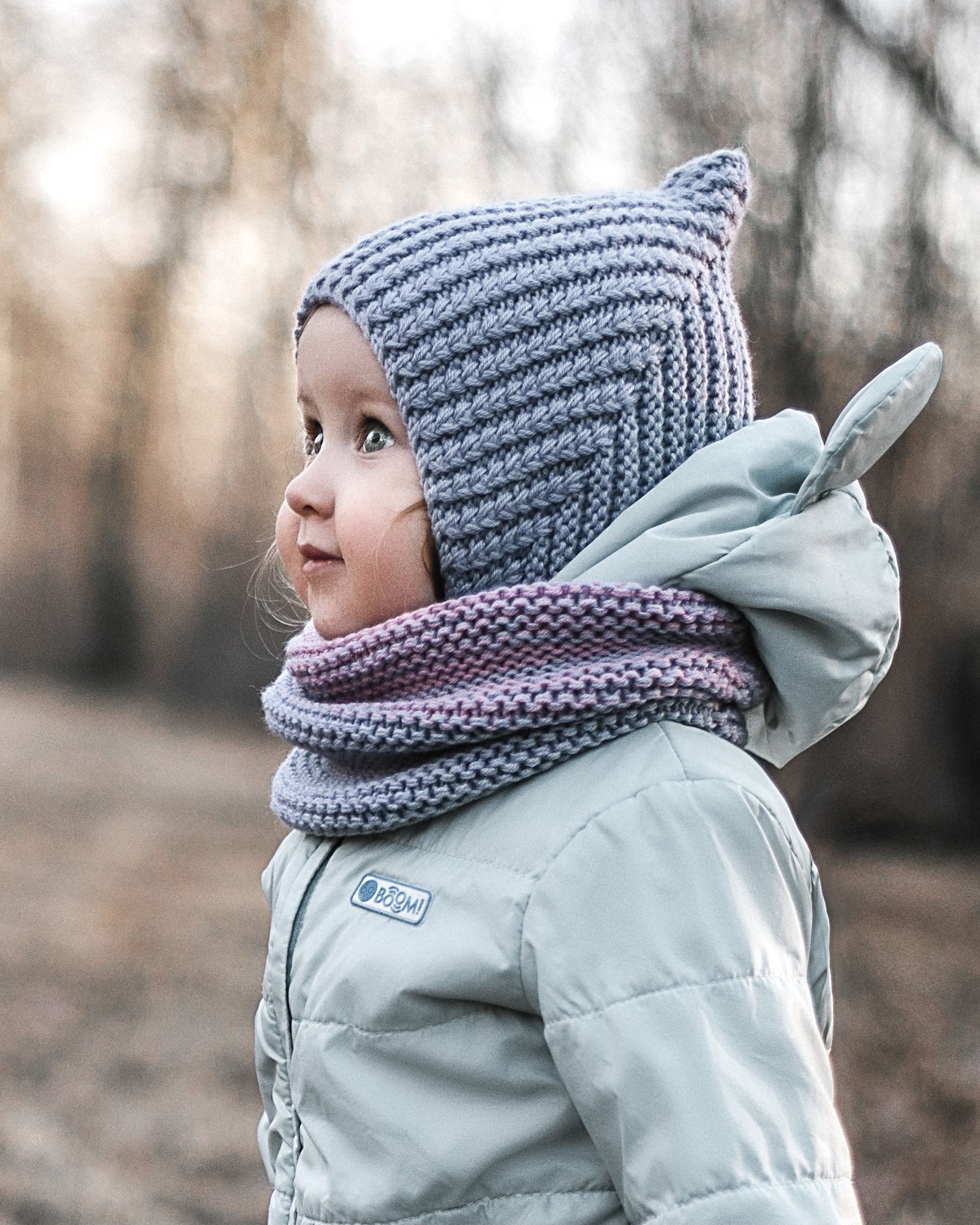 МК Шапка-эльф (чепчик) и снуд