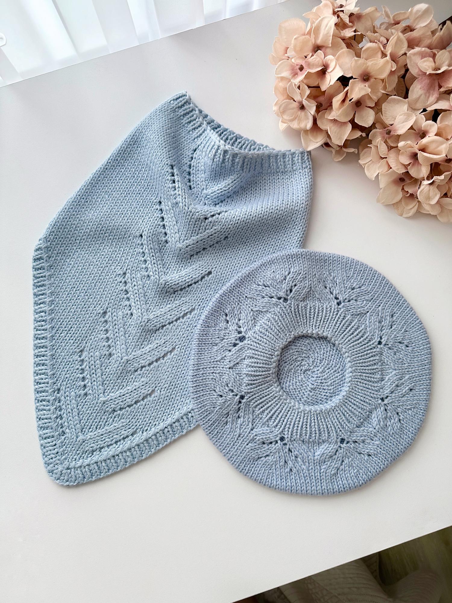 МК Комплект "Жасмин" (берет + снуд-уголок)